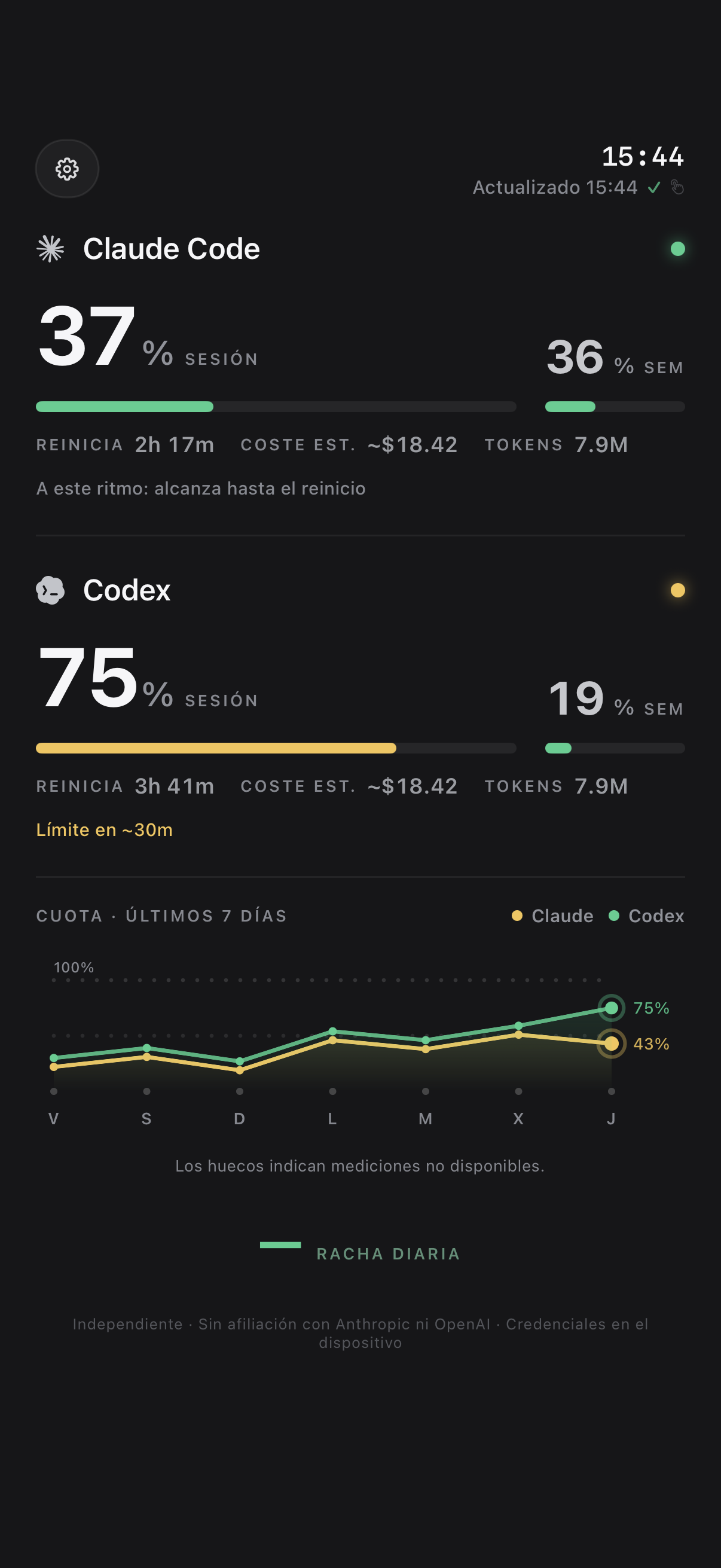 ResetPls ejecutado en iOS